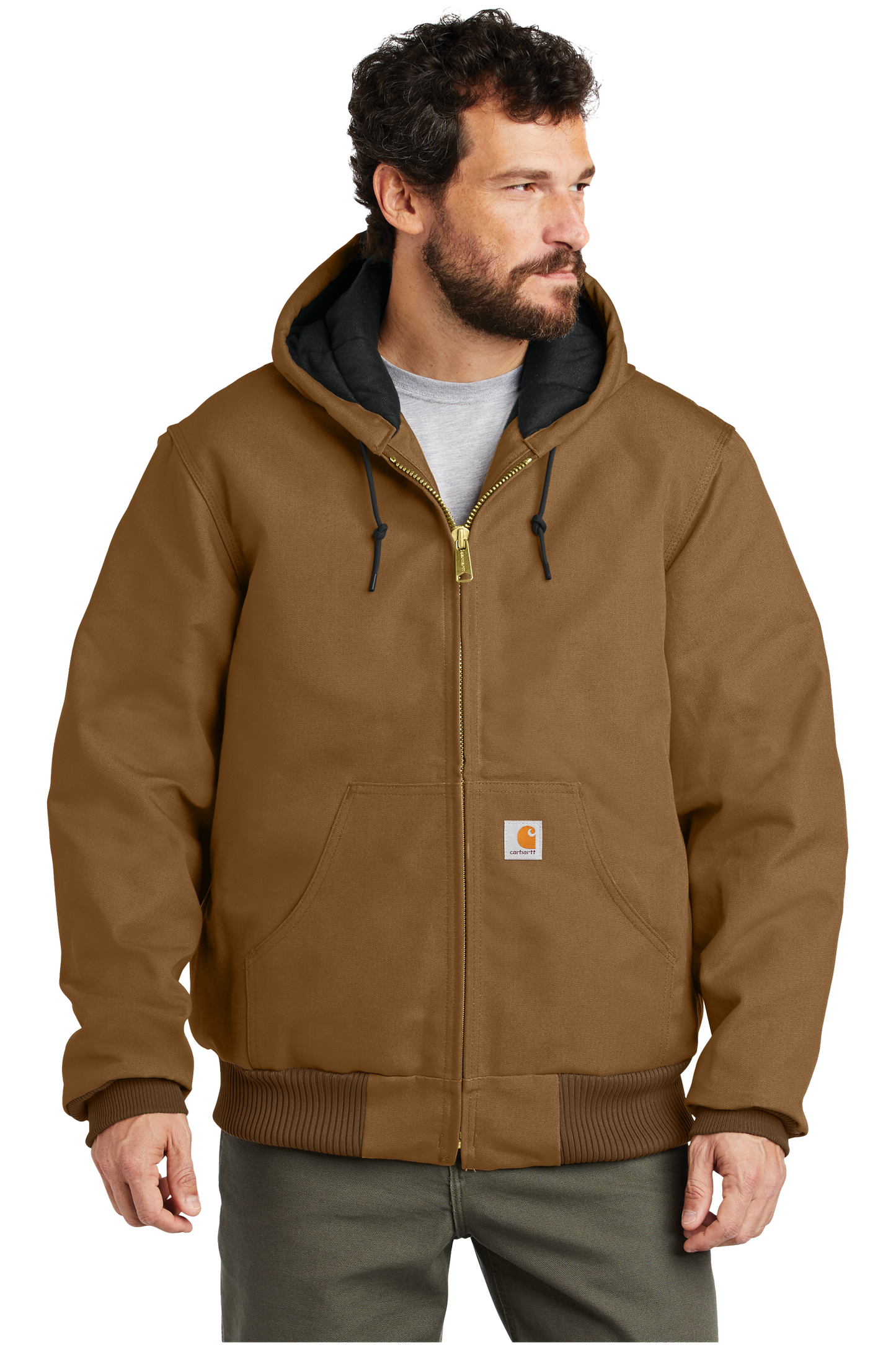 Carhartt® Quilted-Flannel-Lined Duck Active Jac